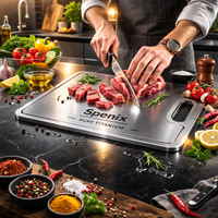 Spenix Titanium Cutting Board – Hygienic, Durable & Knife-Safe