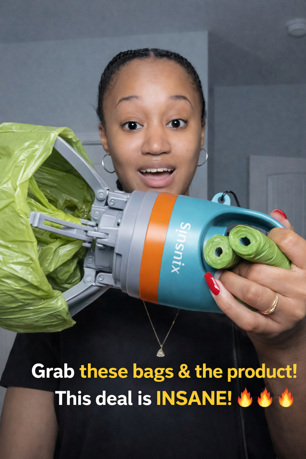 Spenix Dog Pooper Scooper – Hands-Free Cleaner with Bags