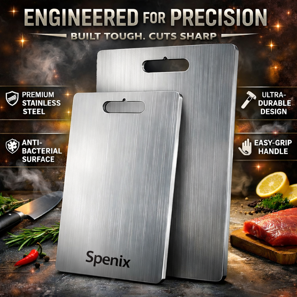 Spenix Titanium Cutting Board – Hygienic, Durable & Knife-Safe