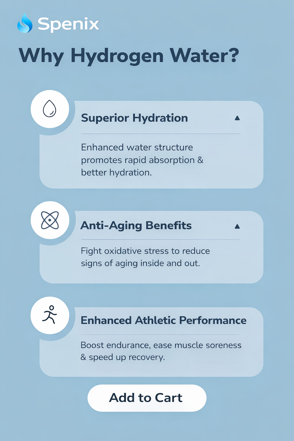 Spenix Hydrogen Water Bottle – Boost Energy & Hydration Fast