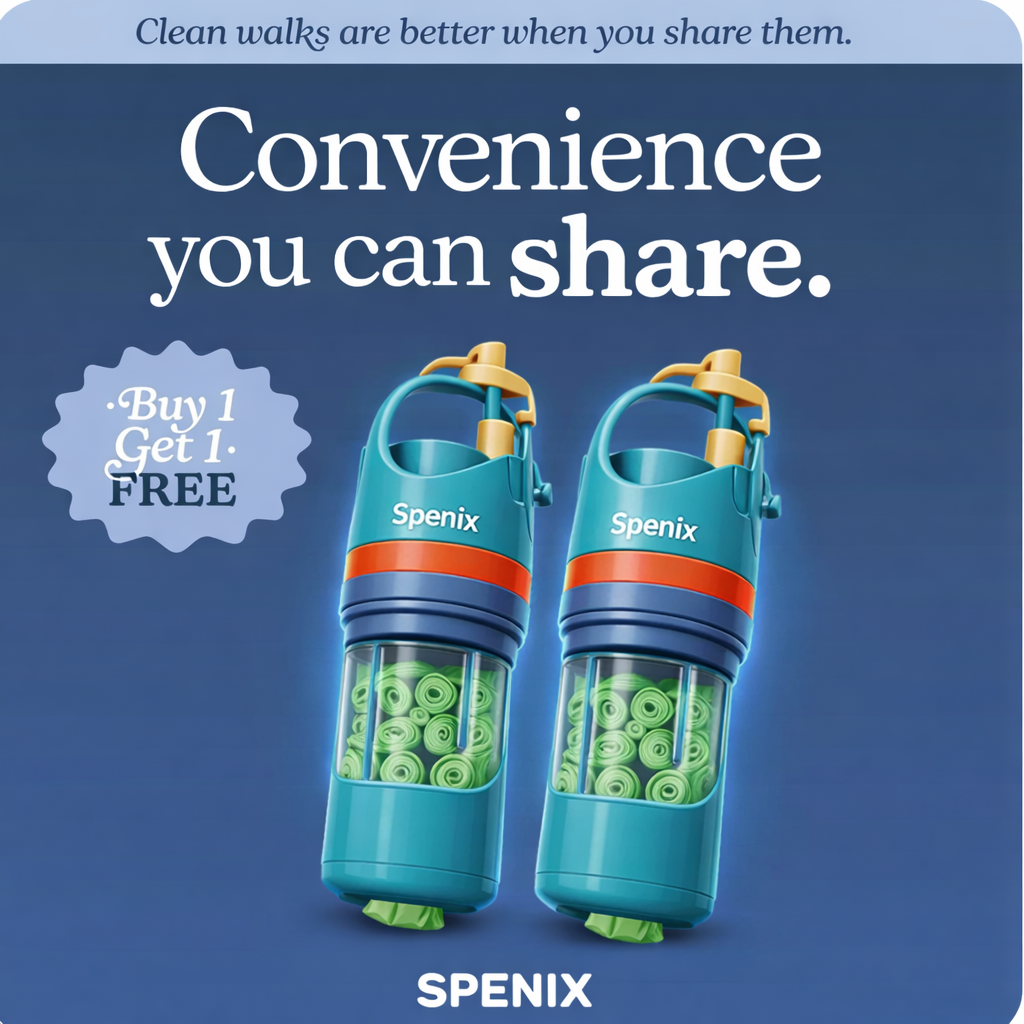 Spenix Dog Pooper Scooper – Hands-Free Cleaner with Bags