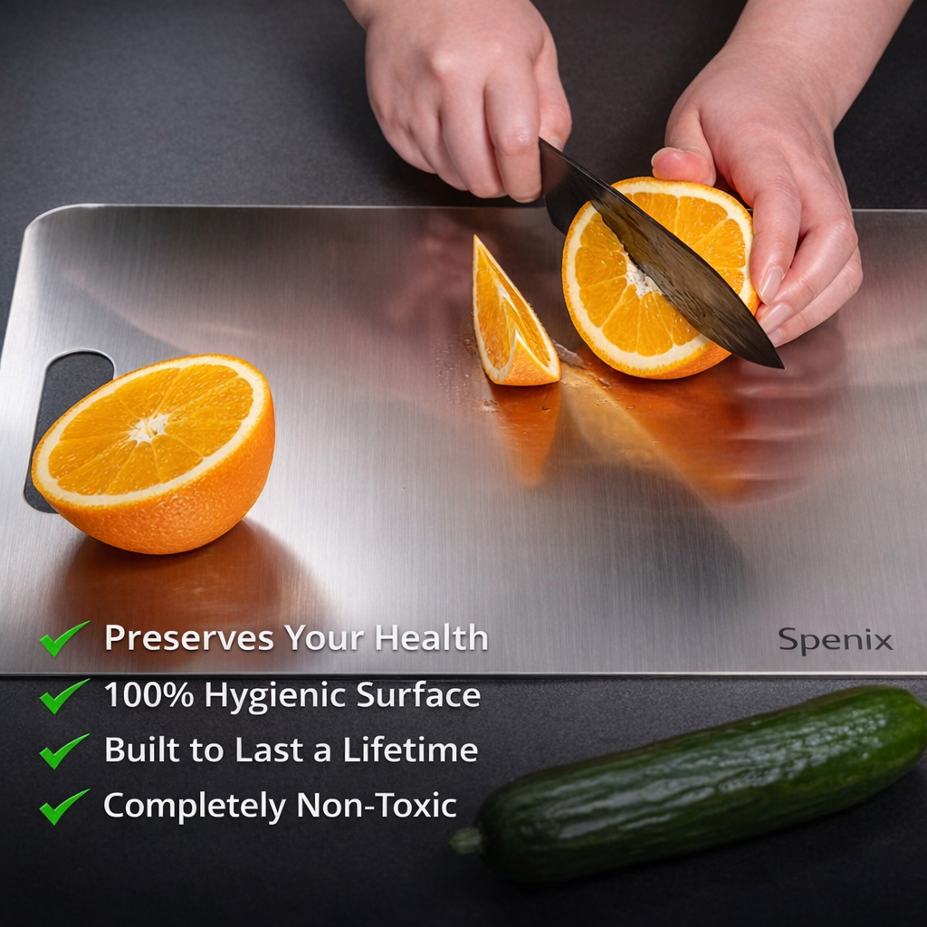 Spenix Titanium Cutting Board – Hygienic, Durable & Knife-Safe