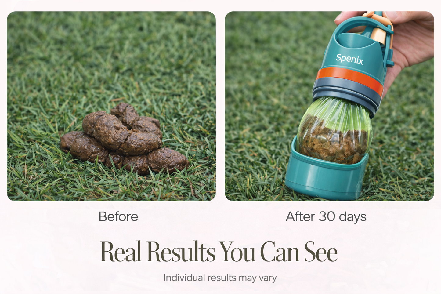 Spenix Dog Pooper Scooper – Hands-Free Cleaner with Bags