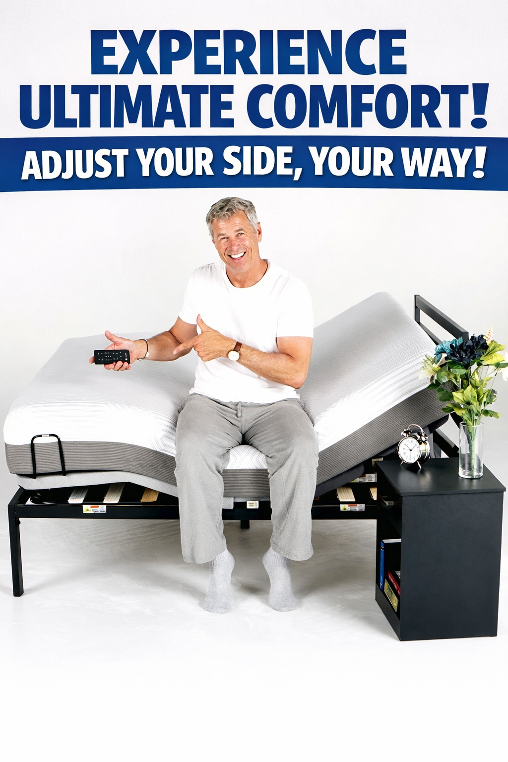 Introducing the world's highest performance, thinnest, and most compact adjustable bed technology