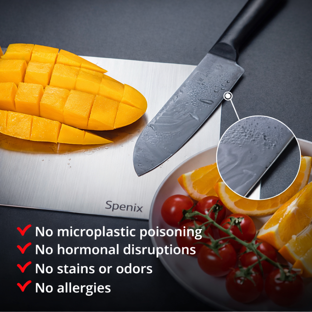 Spenix Titanium Cutting Board – Hygienic, Durable & Knife-Safe