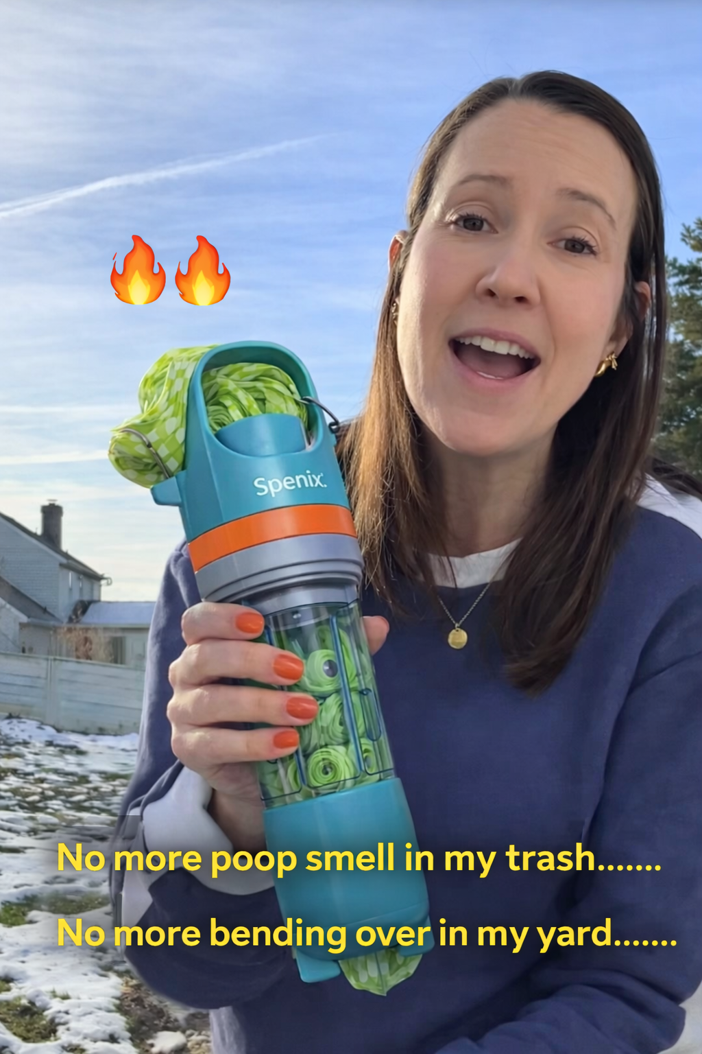 Spenix Dog Pooper Scooper – Hands-Free Cleaner with Bags