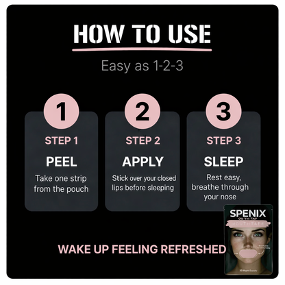 Spenix Mouth Tape – No Snoring, Deep Sleep, Better Breathing