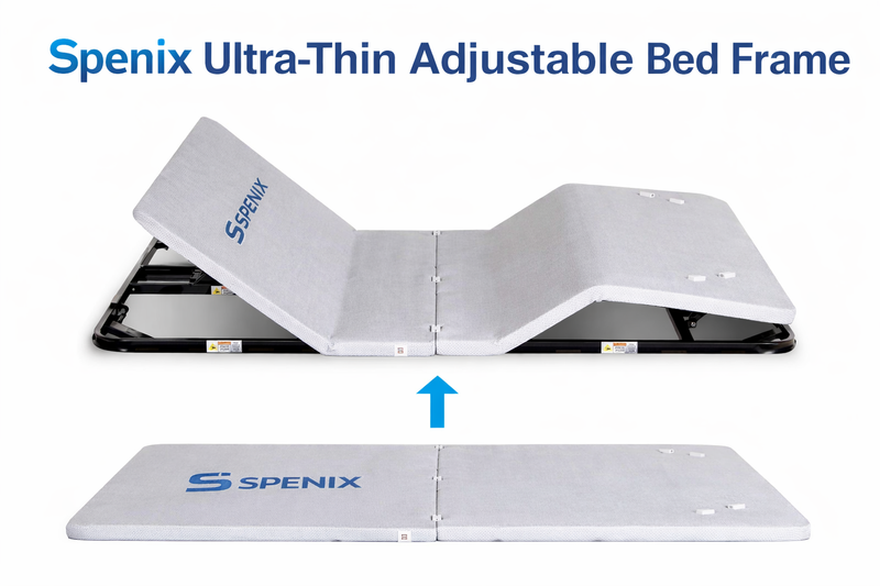 Spenix® Adjustable Bed Frame | Ultra-Thin PowerLayer for Better Sleep