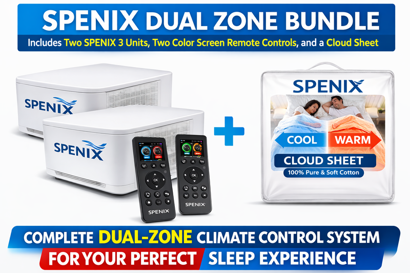 Spenix® Dual Zone Climate Bed | Cooling & Heating Sleep System for Couples