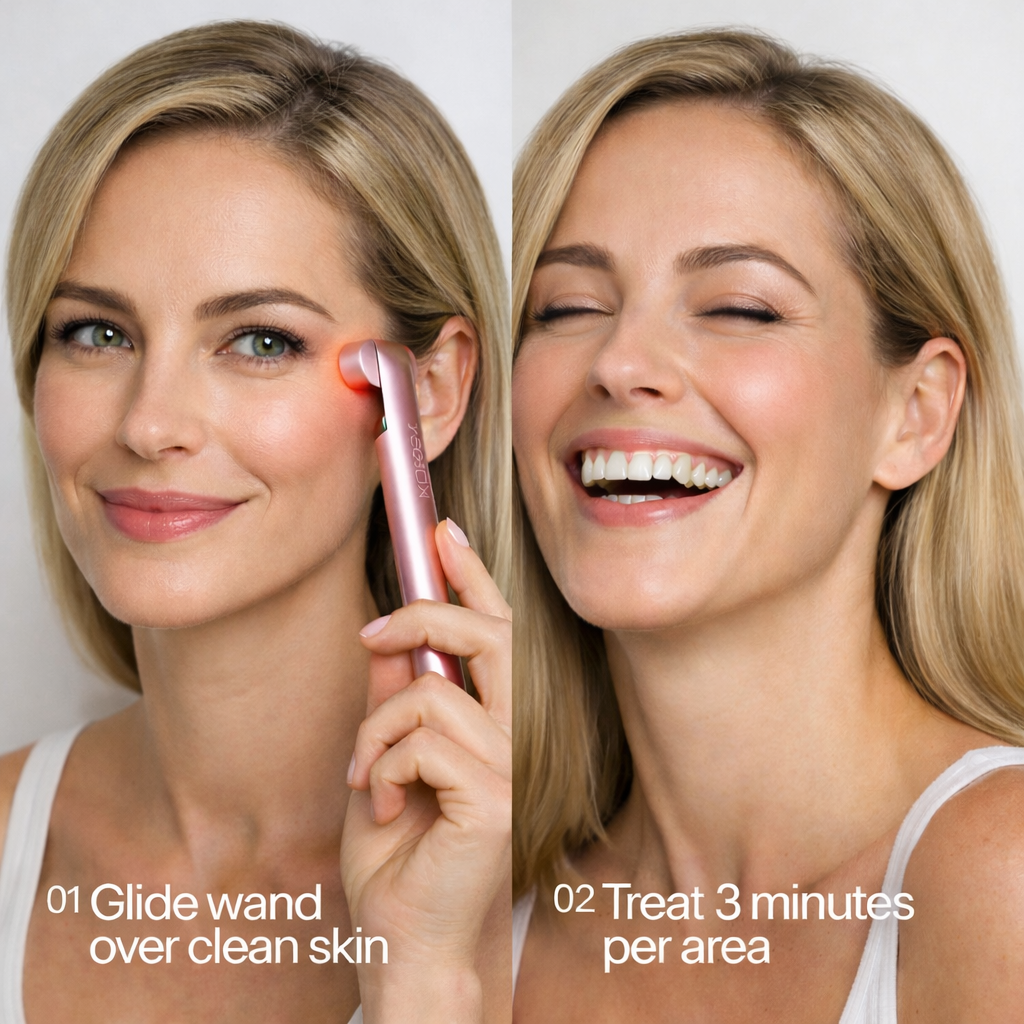 Spenix 4-in-1 Skincare Wand – Red Light Therapy Device