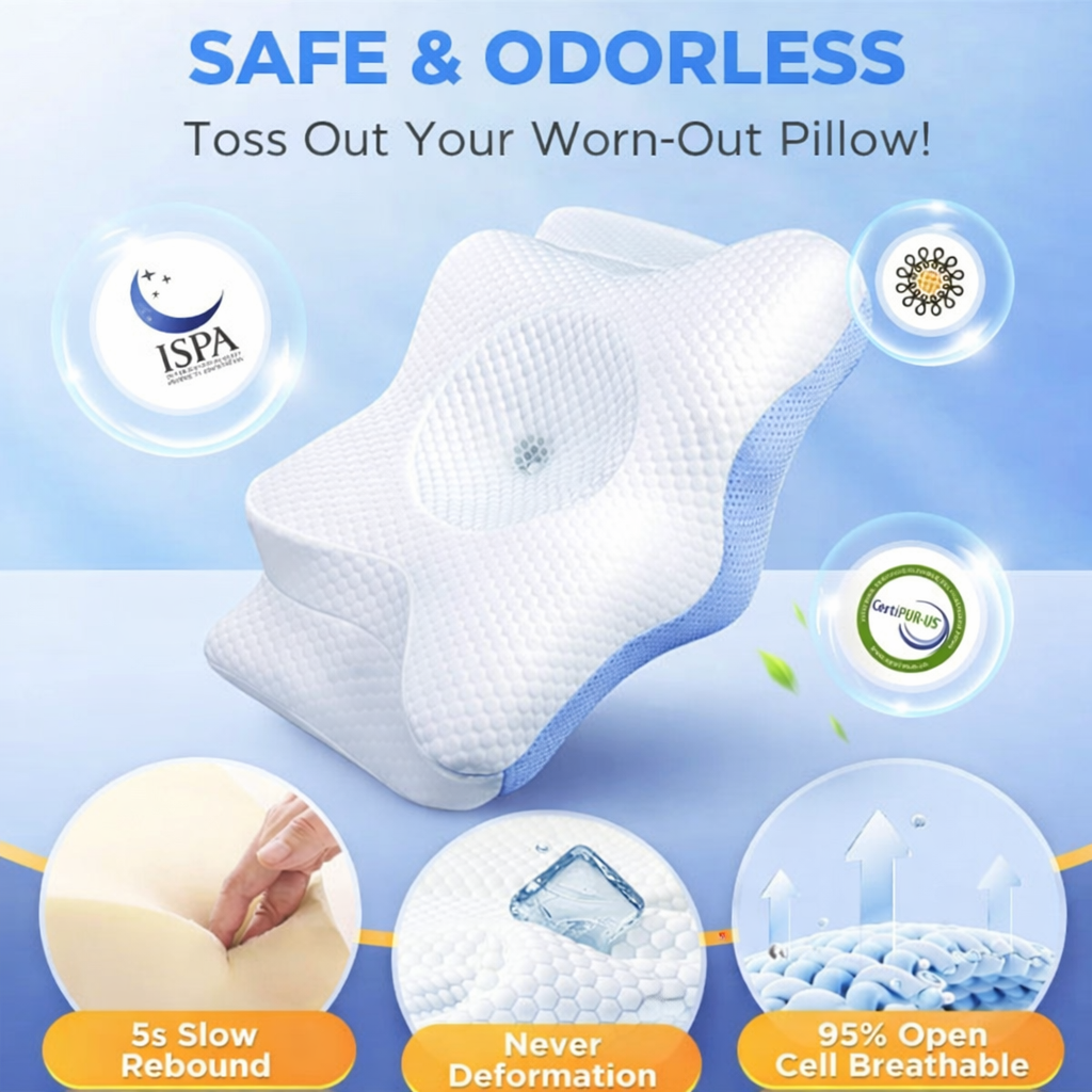 Spenix Cervical Neck Pillow | Contour Memory Foam Pillow