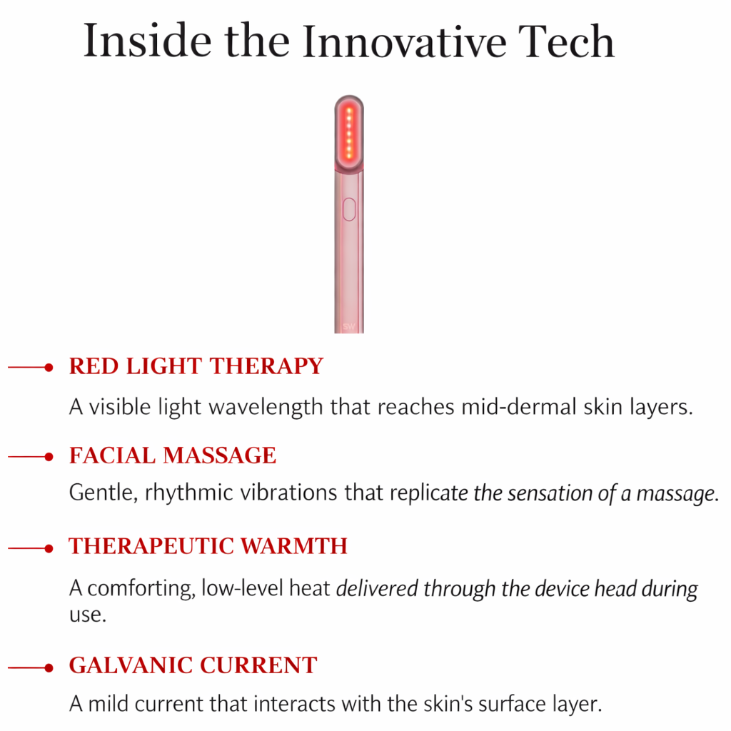 Spenix 4-in-1 Skincare Wand – Red Light Therapy Device