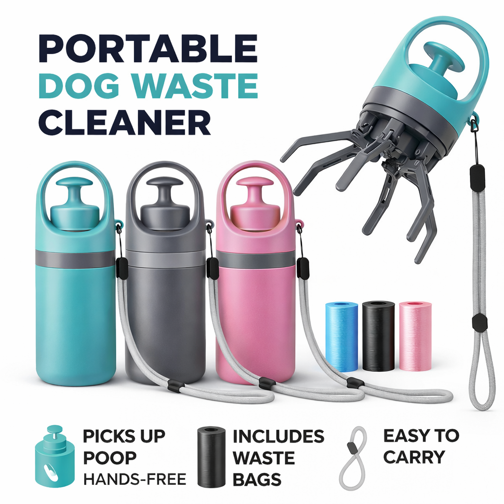 Spenix Dog Pooper Scooper – Hands-Free Cleaner with Bags